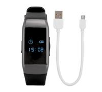 Reloj con batería integrada, grabadora de voz, chip de reducción de ruido, contador de pasos y pantalla. Dispositivo de grabación digital para uso