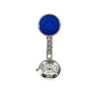 Reloj con cadena y clip, motivo Smiley (marine)