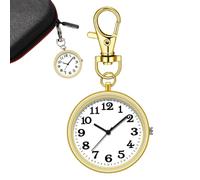 Reloj con clip con hebilla de llave, reloj de mochila con clip con diseño de colgante, elegante dije de bolsa de reloj, accesorio exquisito y funcional para familiares, vacaciones, amigos, ideal para