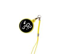 Reloj con colgante de pantalla táctil, portátil, para niños, digital, para mochila o cinturón, llavero, amarillo