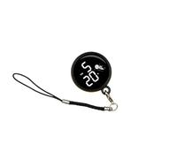 Reloj con colgante de pantalla táctil, portátil, para niños, digital, para mochila o cinturón, llavero, negro