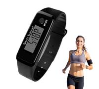 Reloj con contador de pasos: reloj inteligente portátil para ejercicio, alerta de sedentarismo por vibración, analizador de calidad de sueño suave, coinciden con datos de salud móviles | Pantalla