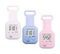 Reloj con Cronómetro, Pantalla Digital LED Magnética, ABS, Llaveros, Cronómetro, Mini Pequeño, Ubicación Versátil, para Aula, Gimnasio, Cocina, Ducha, Yoga, Estudio, Profesores