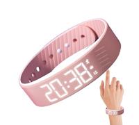 Reloj con despertador | Smartwatch con despertador vibratorio y correa | Dispositivo Smartwatch de muñeca ajustable para niños, mujeres, hombres, dormitorios pesados, deportes, viaje, escuela, al aire