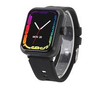 Reloj con Pantalla Smartwatch, Reproductor Deportivo de Salud, Auriculares para Teléfono Ip67 Qs90 Mp3, Relojes Inteligentes (Black)