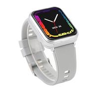 Reloj con Pantalla Smartwatch, Reproductor Deportivo de Salud, Auriculares para Teléfono Ip67 Qs90 Mp3, Relojes Inteligentes (Silver)