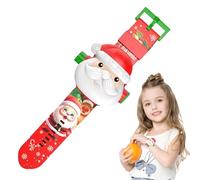 Reloj con proyección 3D, reloj para niños,Reloj digital con proyección de relojes para niños de Santa Claus - Reloj educativo impermeable iluminado para niños y niñas
