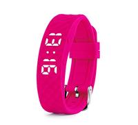 Reloj con recordatorio vibrador (Instrucciones en español): con hasta 10 alarmas personales o recordatorios de píldoras por día (Rosa, Pequeño)