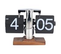 Reloj con Tapa de Acero Inoxidable, Fuentes Grandes, Diseño Retro, Reloj de 12 Horas, Reloj de Estilo Antiguo para Oficina, Sala de Estar, Reloj con Tapa Mecánico