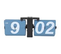 Reloj con tapa, estilo retro, reloj digital, números grandes, reloj de escritorio que funciona con pilas, decoración de oficina en casa, acero inoxidable y PVC, Black and Blue