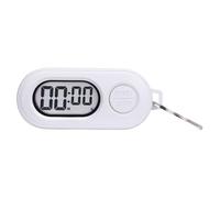 Reloj con temporizador de parada, parada pequeña deportiva, llavero portátil, 6,446 x 2,7 x 1,279 cm para cuenta regresiva digital y pantalla LCD, aula, gimnasio, cocina, ducha, cocina, entrenamiento