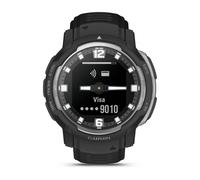 Garmin Instinct Crossover, Reloj Inteligente con manecillas de Reloj analógico luminiscentes, Pantalla Monocroma, Aplicaciones Deportivas preinstaladas y autonomía de hasta 28 días, Negro