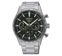 Reloj cronógrafo de cuarzo para hombre Seiko SSB413P1 | 43mm esfera negra ace...