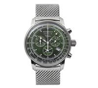 Reloj Cronógrafo De Esmalte Verde Zeppelin 8680M-4 100 Años