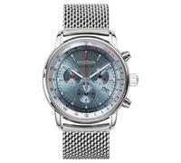 Zeppelin Cronógrafo De Cuarzo Marino Lz 14 (42 Mm), Esfera Azul Hielo / 8886M-3