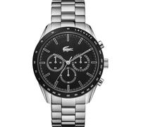 Reloj cronógrafo plateado Lacoste Boston para hombre 2011079 nuevo