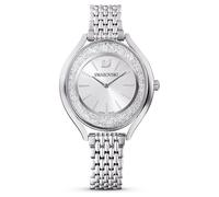 Reloj Crystalline aura, Fabricado en Suiza, Brazalete de metal, Tono plateado, Acero inoxidable OS