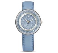 Swarovski Reloj Crystalline Lustre, Fabricado en Suiza, Swiss Made, Brazalete de Metal, Cierre Plegable, Metal, Cristales, Mecanismo de Cuarzo, Acabado en Tono Oro Rosa, Azul