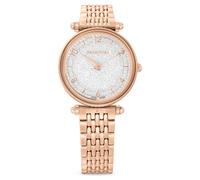Reloj Crystalline wonder, Fabricado en Suiza, Brazalete de metal, Tono oro rosa, Acabado tono oro rosa OS