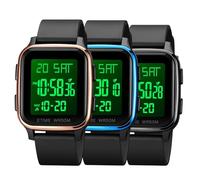 Reloj Cuadrado A La - Reloj Digital De Mano, Correa Cómodo, Reloj Formal Casual Y Elegante, Correa, Pantalla Analógica De Cuarzo | Cumpleaños Navidad Año Nuevo Fechado Regalo De, negro,