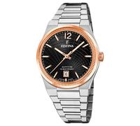 Reloj Cuarzo Analógico Festina Swiss Made F20066/4 Mujer Pulsera SS Plata/Negro