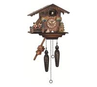 Reloj cucú de cuarzo Casa suiza con música, bailarines que dan vuelta