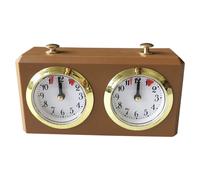 Reloj de ajedrez, cronómetro mecánico Profesional con botón de Inicio, Reloj analógico portátil de 15 x 10 x 5 cm para Tablero de ajedrez, Internacional, de