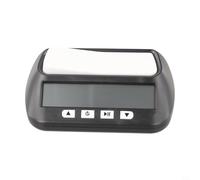 Reloj de ajedrez digital temporizador para ajedrez chino, Chess & Go, cronómetro de cuenta regresiva con alarma, 2 bases, función de memoria, negro/amarillo (negro)