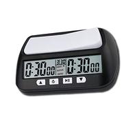 Reloj de Ajedrez Temporizador de Ajedrez Digital con Función de Alarma Sonora YS 902 Negro Versión en Inglés Accesorios Profesionales para su Uso