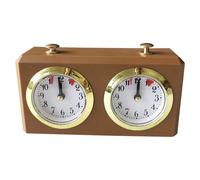 Reloj de ajedrez, Temporizador de ajedrez mecánico Profesional con botón de Inicio de sincronización, Temporizador de Reloj portátil analógico 6x4x2 para el Tablero de Internacional