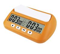 Reloj de ajedrez, temporizador digital de ajedrez y temporizador de , reloj portátil multiusos 3 en 1, amarillo