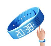 Reloj de alarma genérico, reloj vibratorio, reloj digital portátil, antisnooze, ajustable, pulsera inteligente para niños y mujeres, hombre, ideal para dormitorio, deportes, trabajo, viajes, y uso al