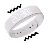 Reloj de alarma vibratoria genérico - impermeable - Pulsera de reloj LED - Pantalla vibratoria de alarma - Clear Fashion Supplies for Adults Heavy Sleepers Home Office Bedroom Sleep Rest Working