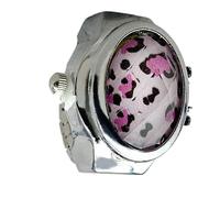 Reloj de Anillo - Anillo de Reloj, Relojes de Anillo de Piedras Preciosas Vintage, Pequeños Anillos de Reloj para Dedos de Mujeres Reloj de Anillo Digital, Caja de apertura, Reloj de Dedo, Rosa blanca