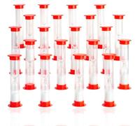 Reloj de Arena 1 Minuto Niños Montessori Paquete de 20 - Educación Clase Infantil/Fluidez Lectora/Cocina/Cepillado de Dientes Reloj de Arena Pequeño de 1 Min Mini Temporizador Infantil de 60 Segundos