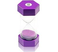 Reloj de Arena, Asistente de gestión del Tiempo, Temporizadores de Arena, Reloj de Cocina Temporizador de Arena Hourglass, Hogar, Oficina y Juego Temporizador, 8.2 * 16CM, 10 Minuto, Violeta
