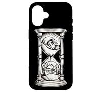 Reloj de Arena cráneo Tiempo Corriendo Fuera Carcasa para iPhone 16