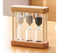 Reloj de arena creativo de 1/3/5 minutos de madera, reloj de arena, decoración del hogar, herramientas de cocina, regalo, estilo simple