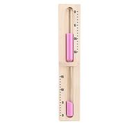 Reloj de arena de 15 minutos con reloj de arena giratorio de 15 minutos, reloj de arena blanca de madera, reloj de arena blanca resistente al oído, reloj de arena para sauna