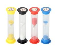 Reloj de Arena En Tubo de Plástico 1 Minuto: Color- Negro