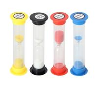 Reloj de Arena En Tubo de Plástico 3 Minutos: Color- Negro