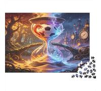 Reloj de Arena Fantástico Mundo Mágico Puzzle de 1000 Piezas Cartón para Adultos Paisaje Soñado Juego de Puzzle 1000 Piezas Relajación Hogar 38x26cm/1000pcs