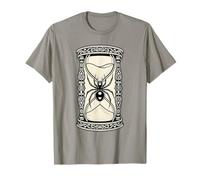 Reloj de Arena gótico con Arte de araña Viuda Negra Camiseta