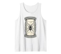Reloj de Arena gótico con Arte de araña Viuda Negra Camiseta sin Mangas