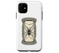 Reloj de Arena gótico con Arte de araña Viuda Negra Carcasa para iPhone 11