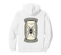 Reloj de Arena gótico con Arte de araña Viuda Negra Sudadera con Capucha