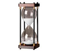 Reloj de arena grande de 60 minutos, Reloj de arena, Reloj de arena de cristal arcoíris, Blanco