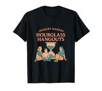 Reloj de Arena Hangouts Memory Makers Peach Teal Graphic Camiseta