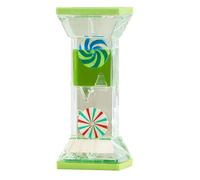 Reloj de Arena Líquido Burbujeador Reloj de Arena Temporizador Alivio de Estrés Decoración de Escritorio, Juego Sensorial Fidget Juguete para Niño, Adulto (Verde 1)