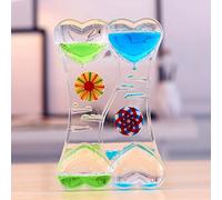Reloj de arena líquido con temporizador líquido, temporizador líquido de colores, juguete calmante, temporizador de reloj de arena líquido, juguete sensorial, temporizador de agua, para actividad,